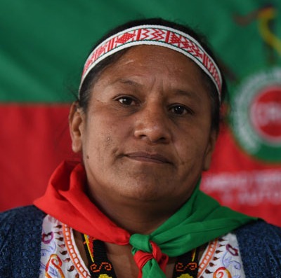 Aida Quilcué, senadora de la República