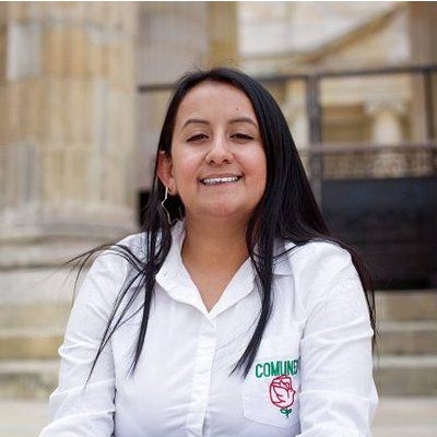 Manuela Marín, delegada del partido Comunes ante la CSIVI